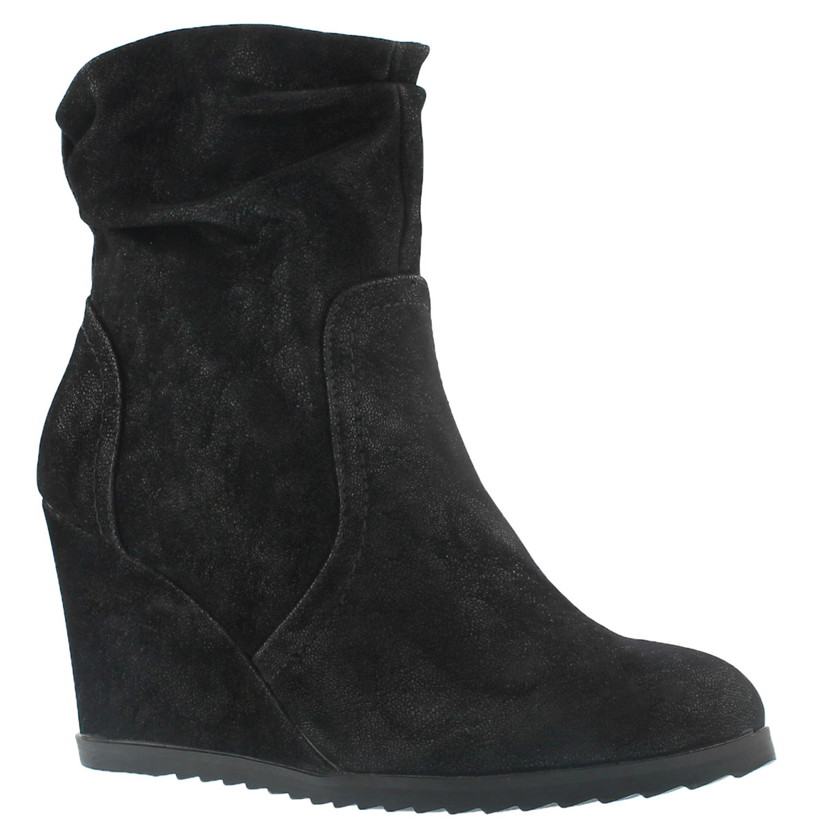 Lds Blondie Lo blk wedge ankle boot