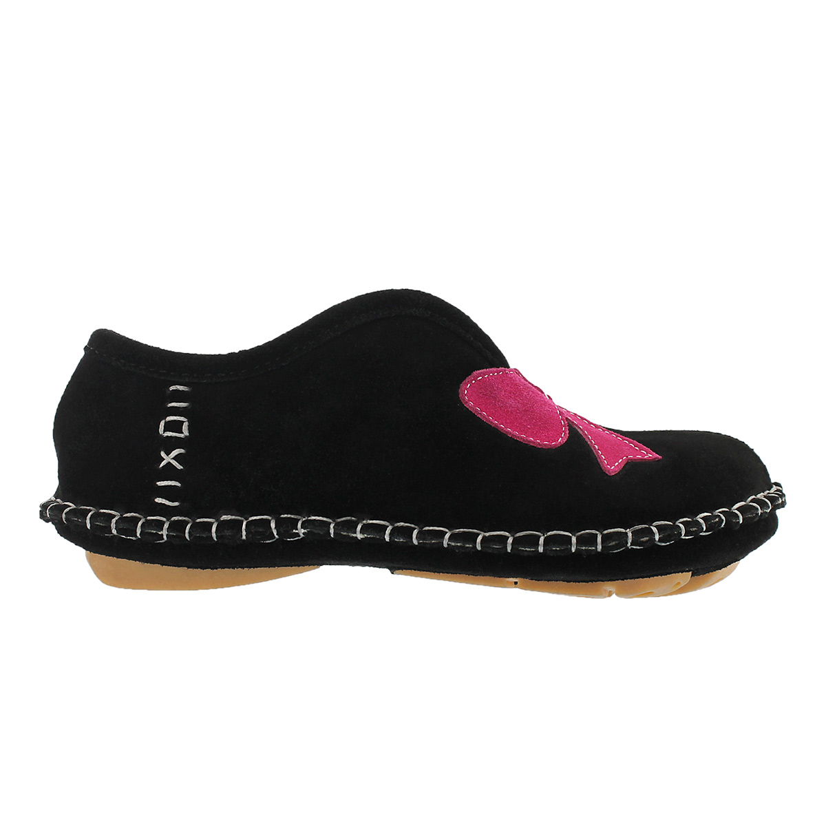 Pantoufle talon fermé Blossom, noir, fem