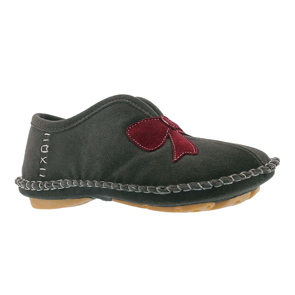 Lds Blossom grey closed back slipper