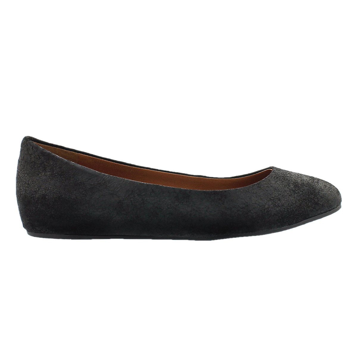 Lds Bonita black ballerina flat