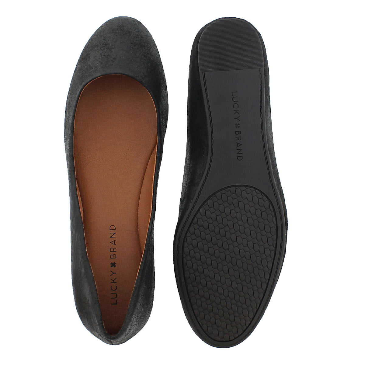 Lds Bonita black ballerina flat