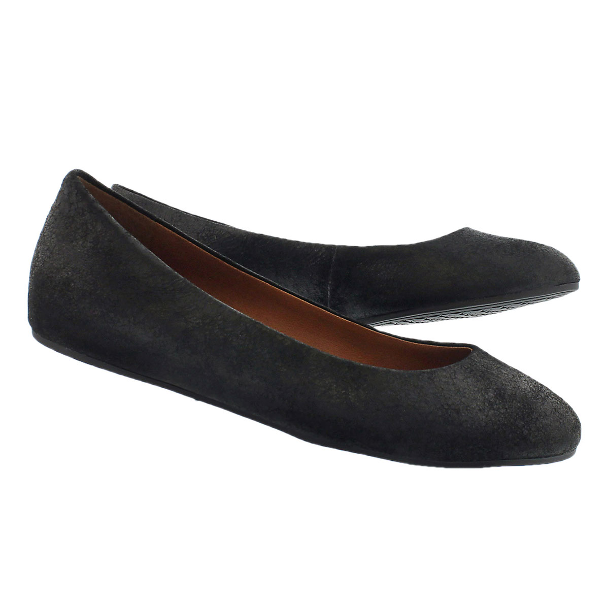 Lds Bonita black ballerina flat