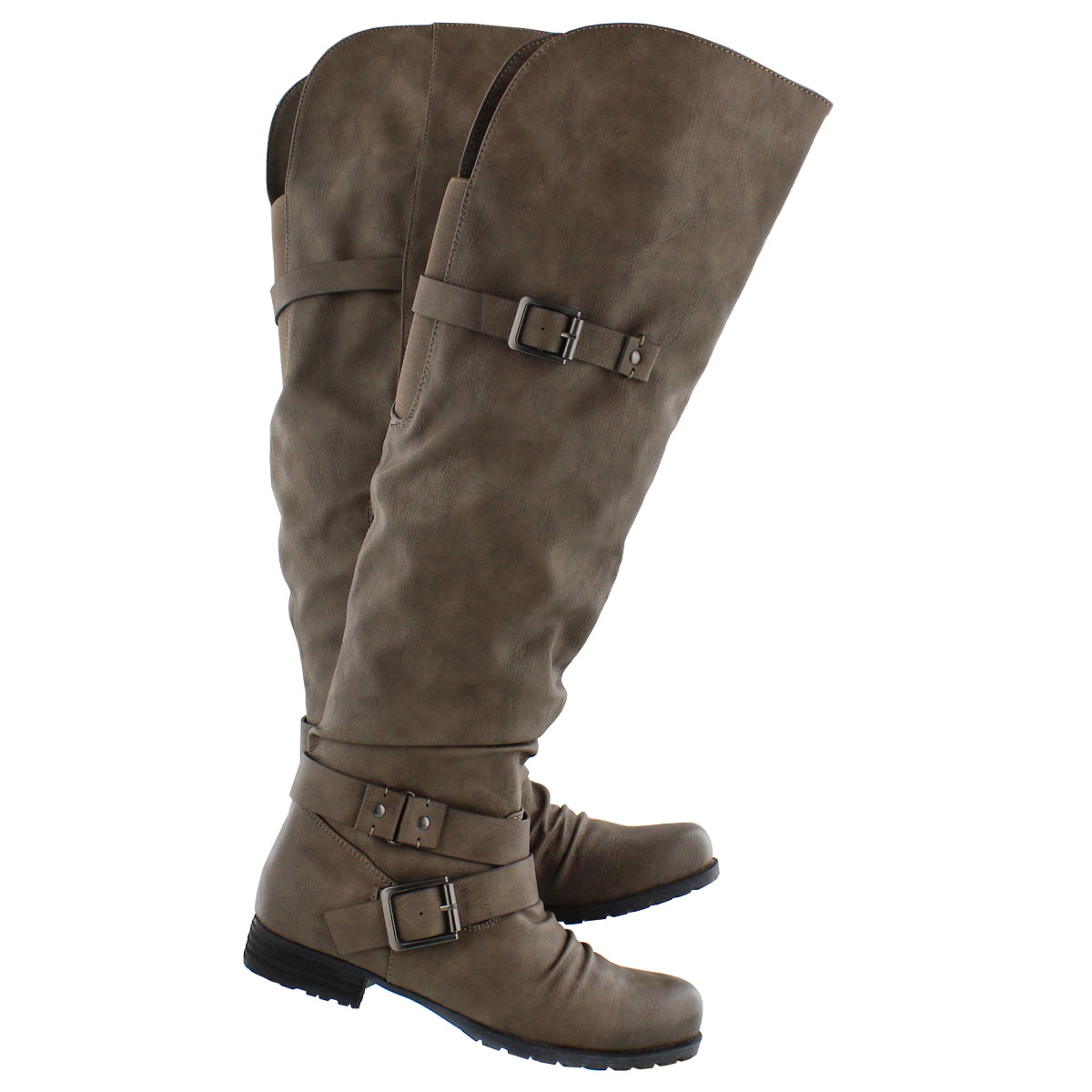 Botte au-dessus genou Braelynn, grs, fem