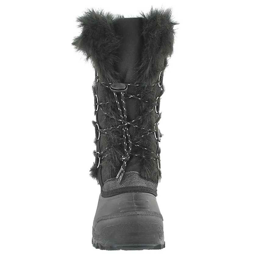 Grls Brandi blk lace up wtrpf boot