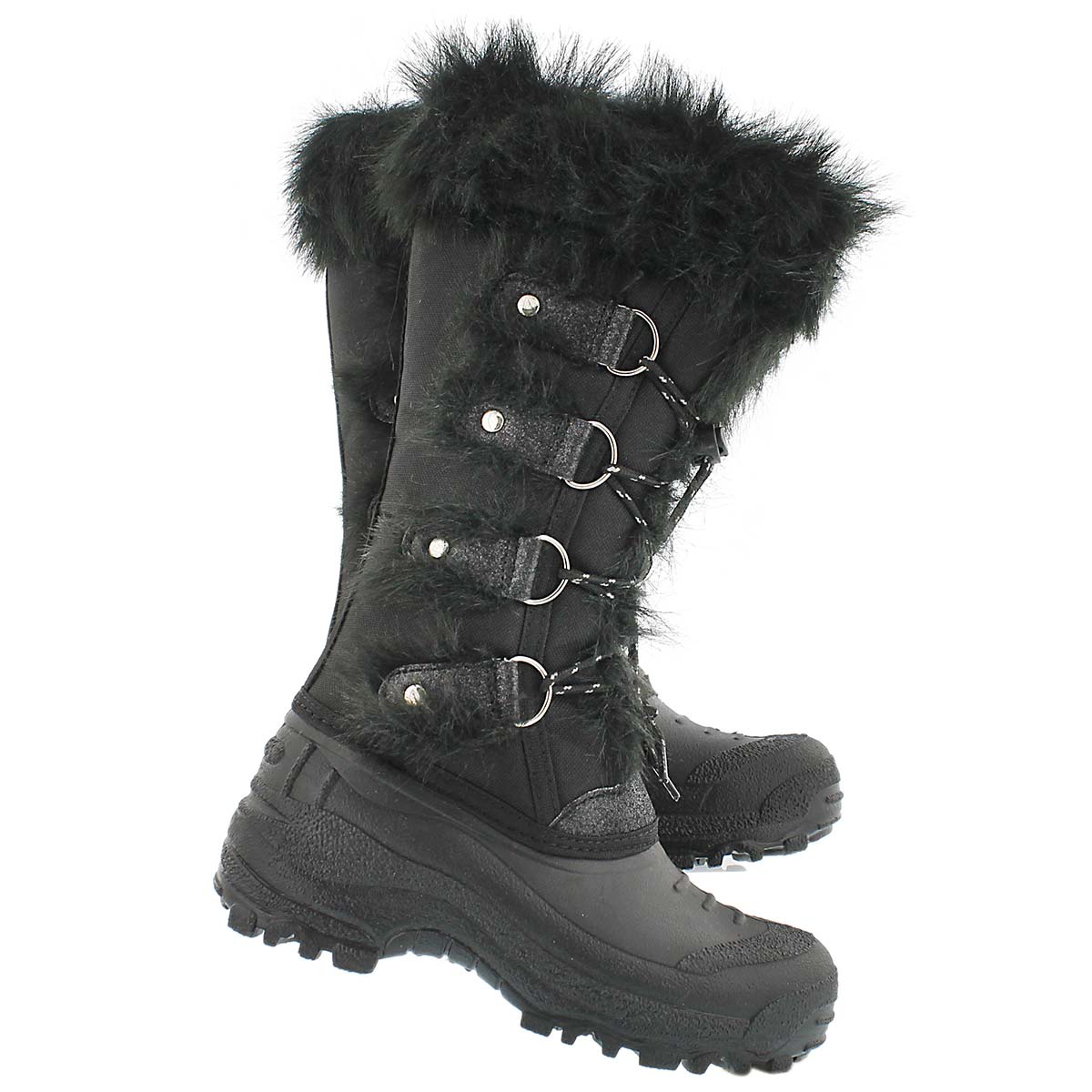 Grls Brandi blk lace up wtrpf boot