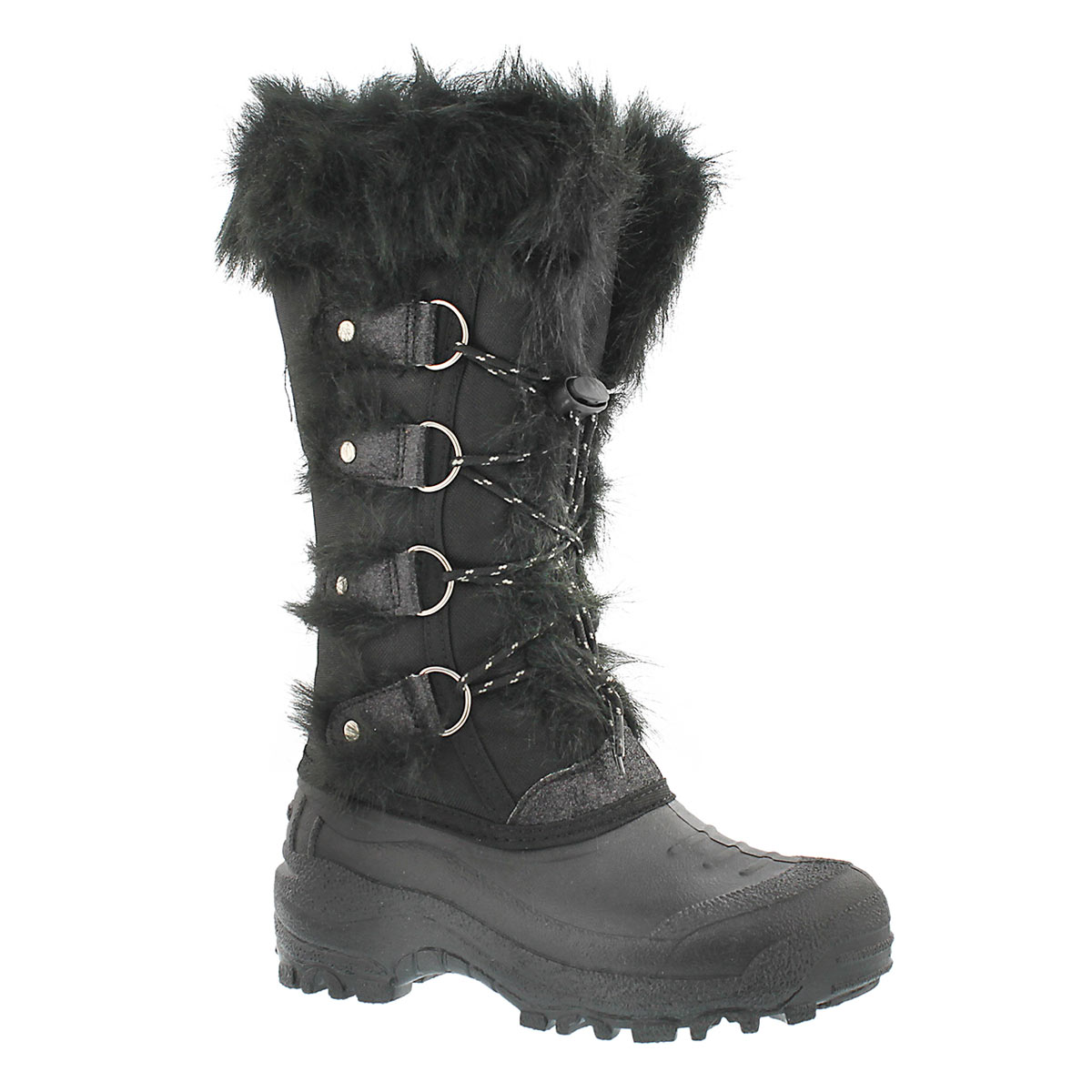 Grls Brandi blk lace up wtrpf boot