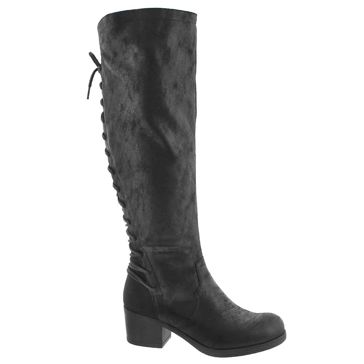 Women's BRETTE black knee high dress boots