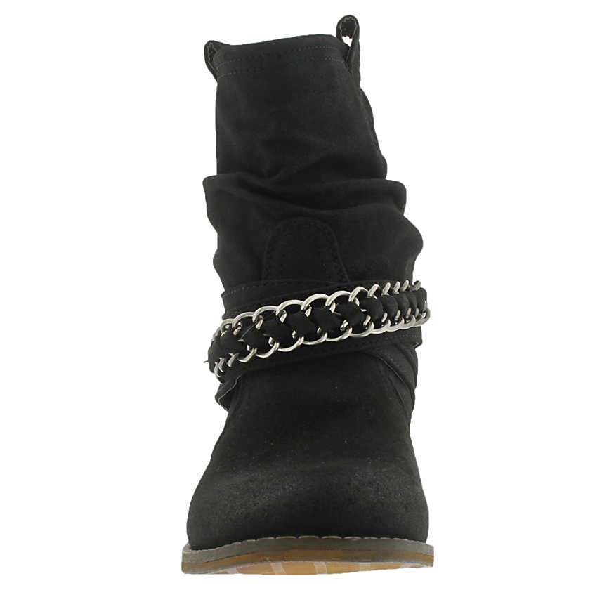 Lds Bridget blk mid slouch boot