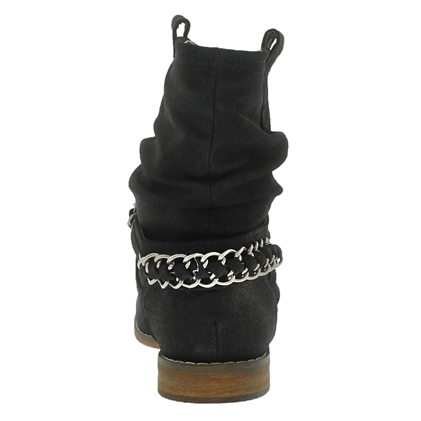 Lds Bridget blk mid slouch boot