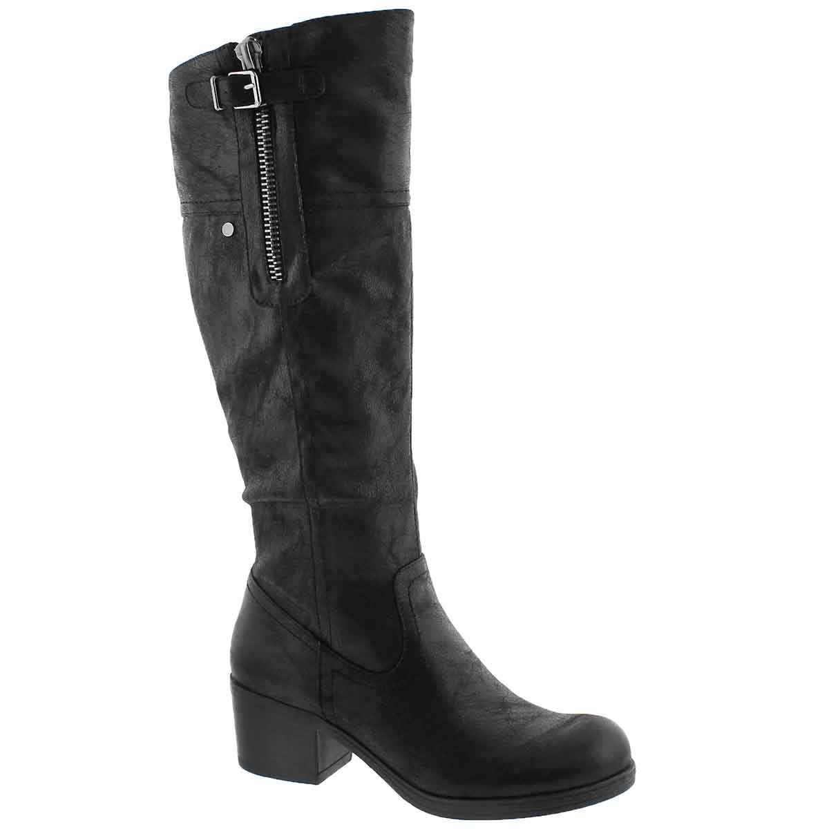 Women's BRIELLA black knee high casual boots
