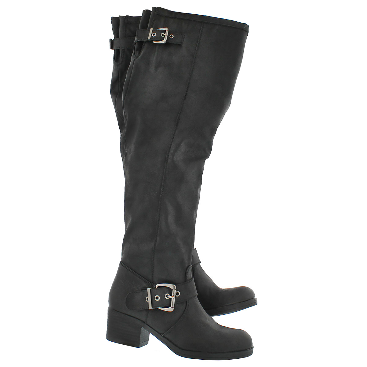 Lds Brylie black tall zip up boot