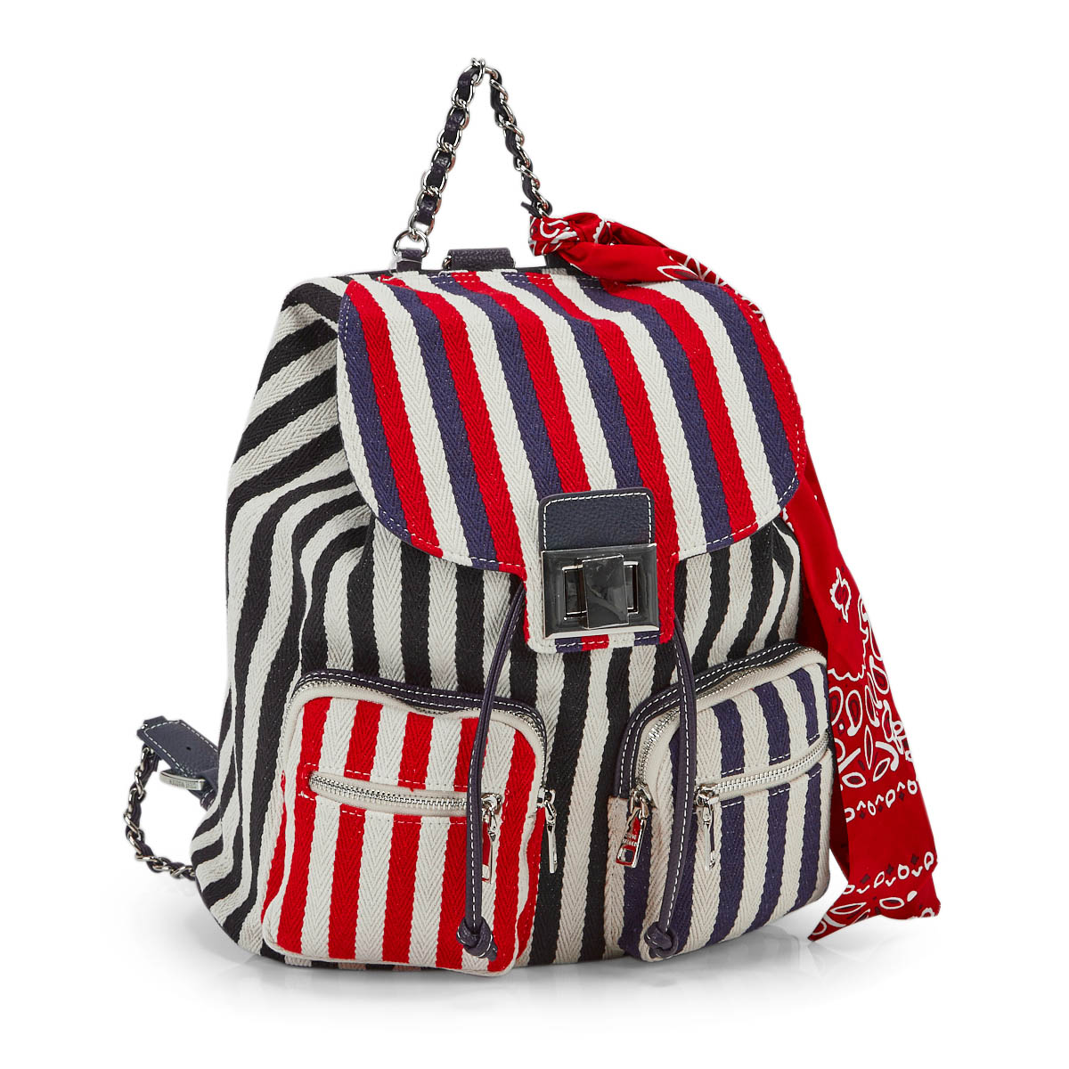 Lds BTito navy stripe fashion backpack