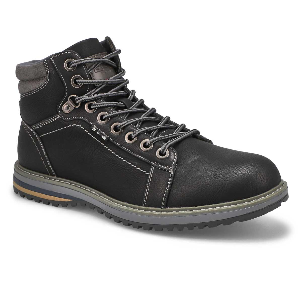 Mns Bulldozer black lace up ankle boot