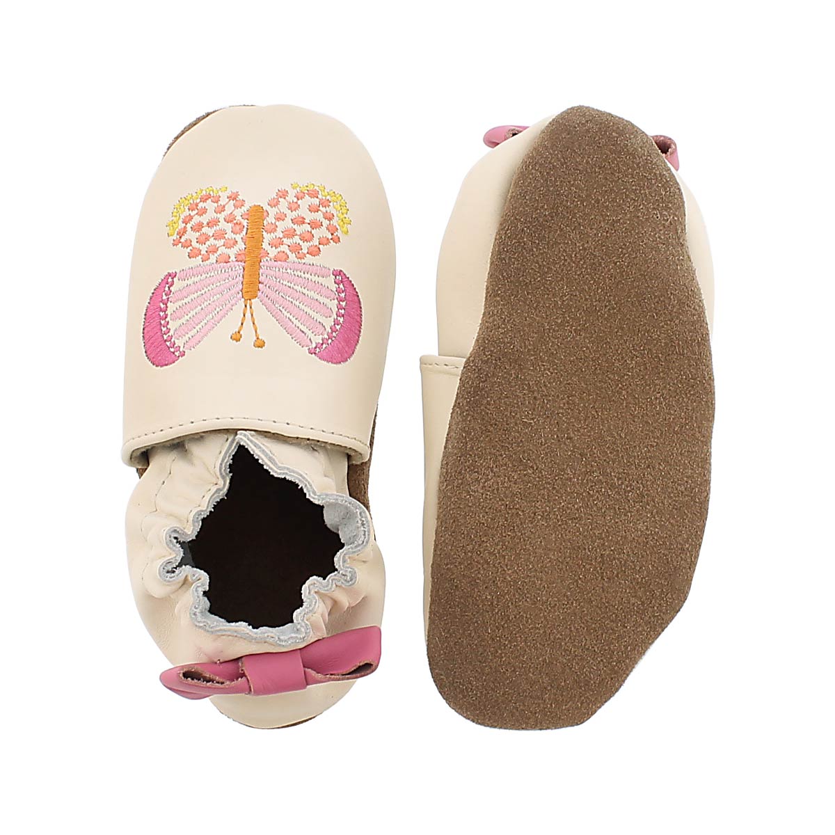 Inf Butterfly Kisses cream soft slipper