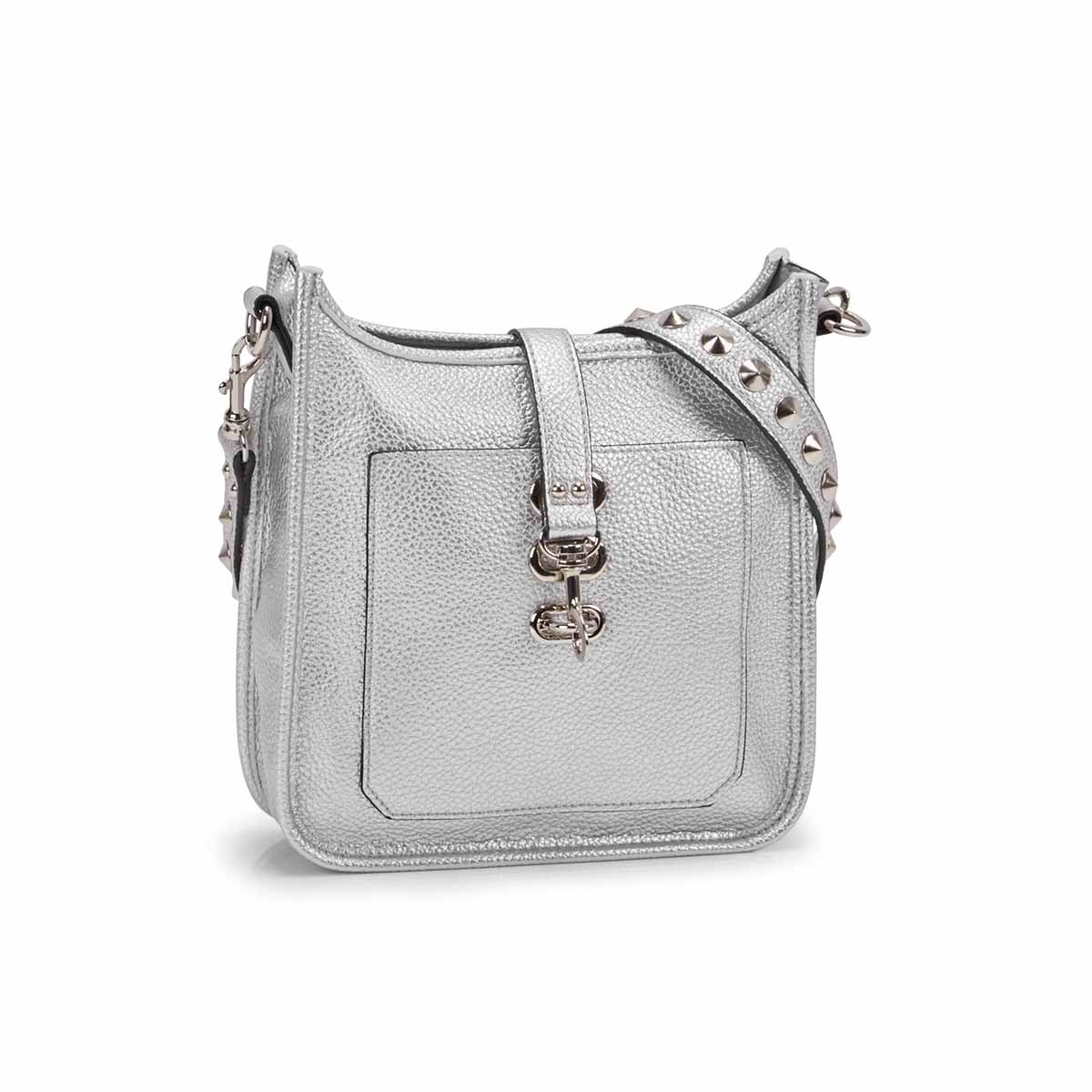 Lds BWylie silver small cross body bag