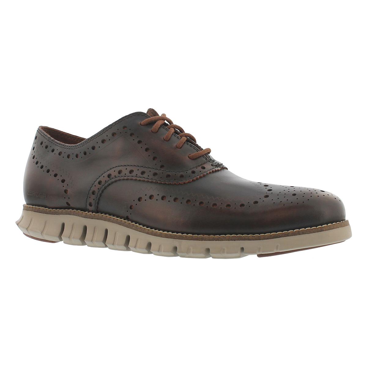 Mns Zerogrand Wing brown dress oxford