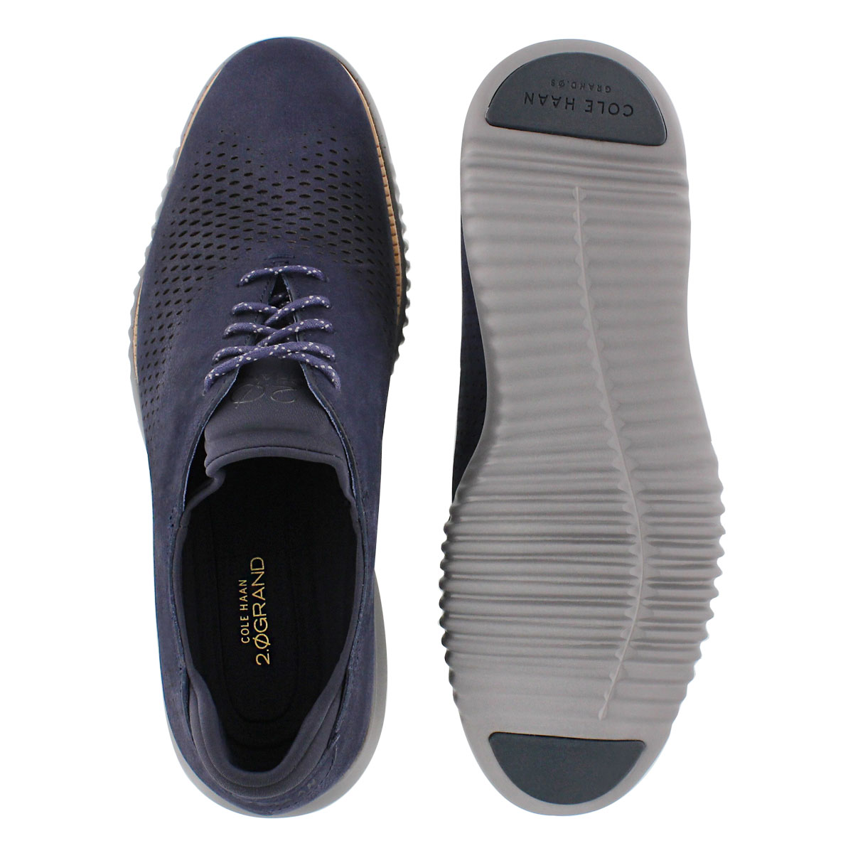 Mns Grand Laser Wing blue casual oxford