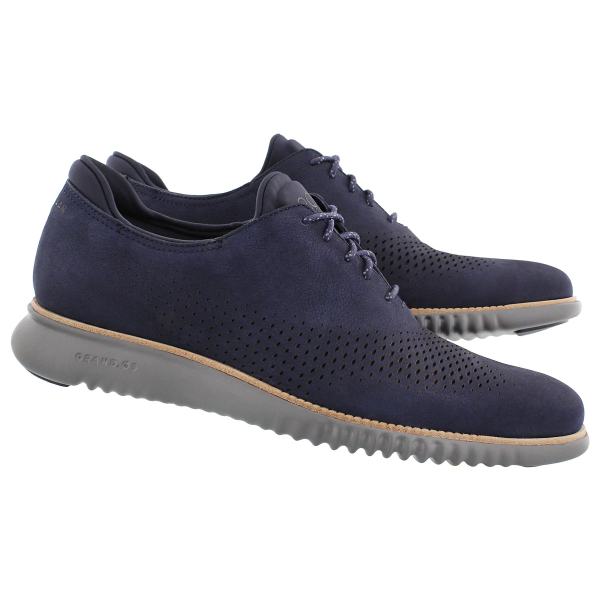 Mns Grand Laser Wing blue casual oxford