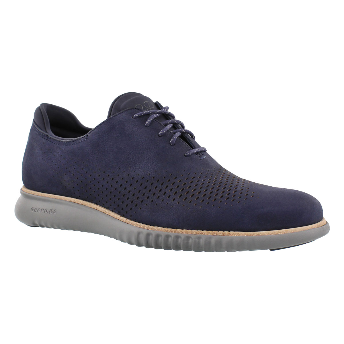 Mns Grand Laser Wing blue casual oxford