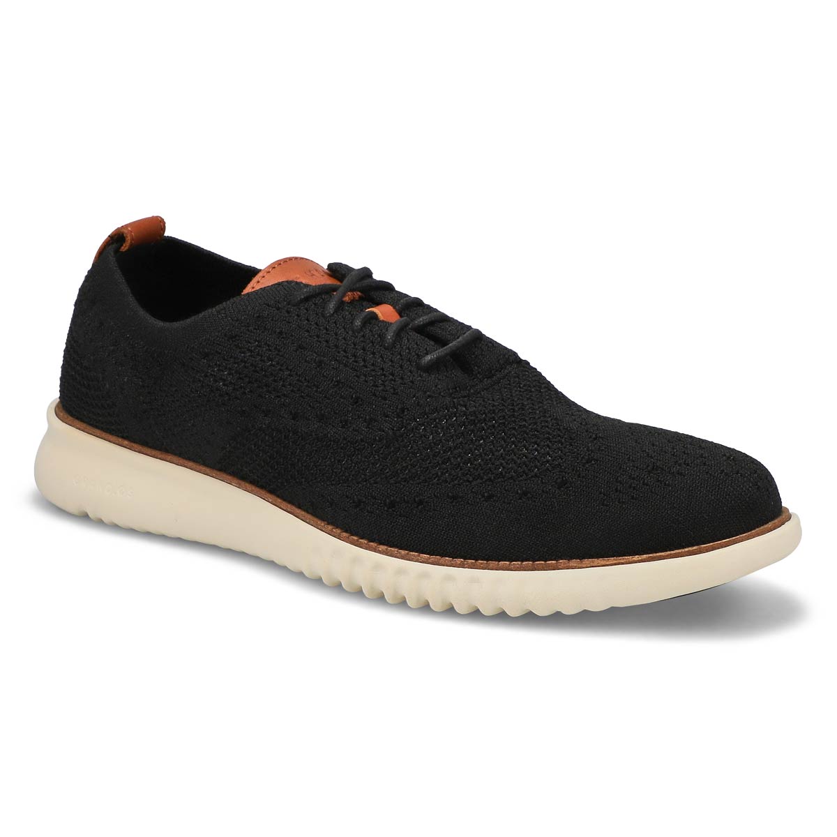 Mens Zero Grand Stitchlite Casual Oxford - Black/ Ivory