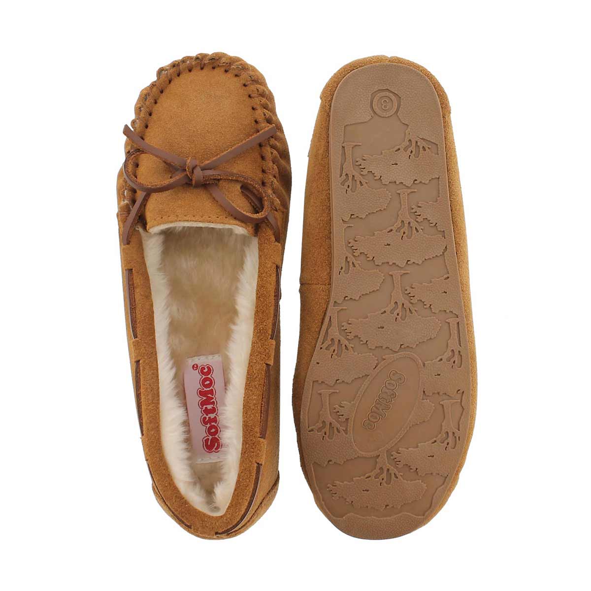 Grls Cady2 chestnut ballerina moccasin