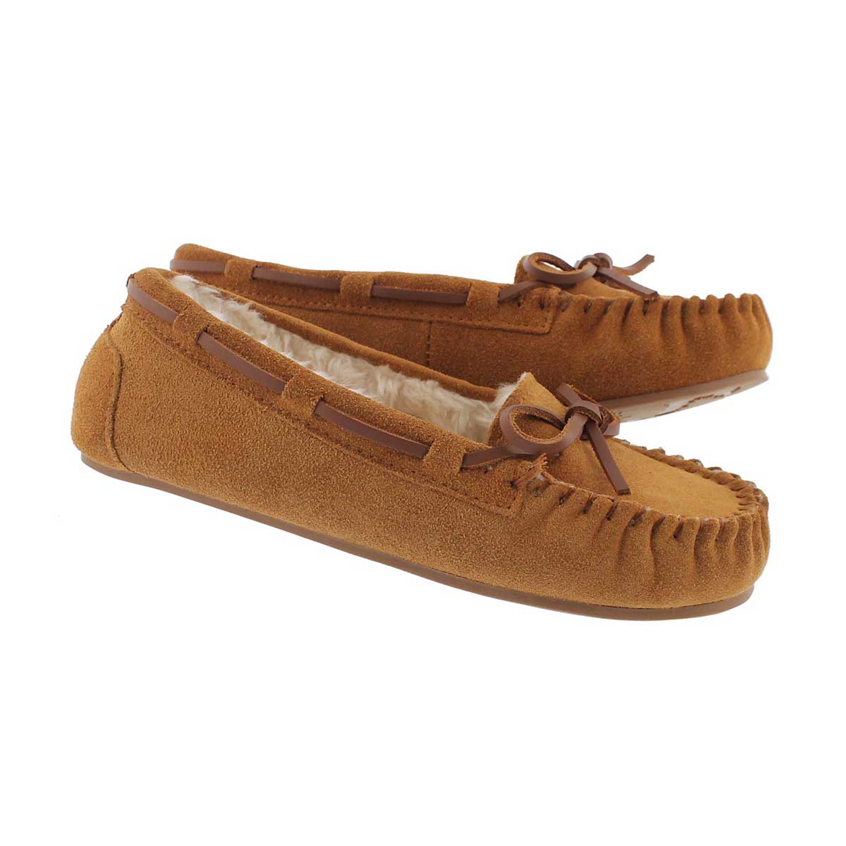 Grls Cady2 chestnut ballerina moccasin