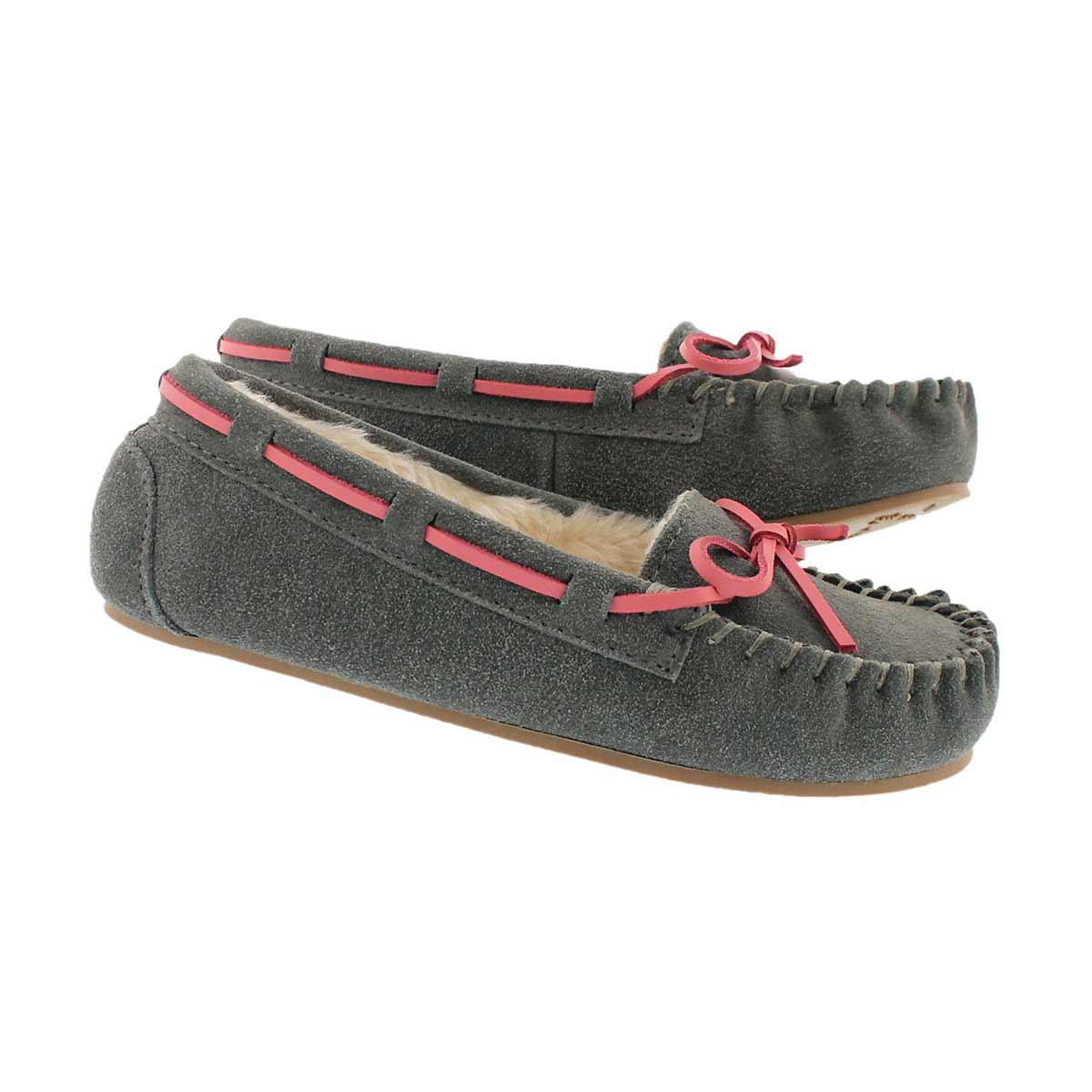 Grls Cady2 grey ballerina moccasin