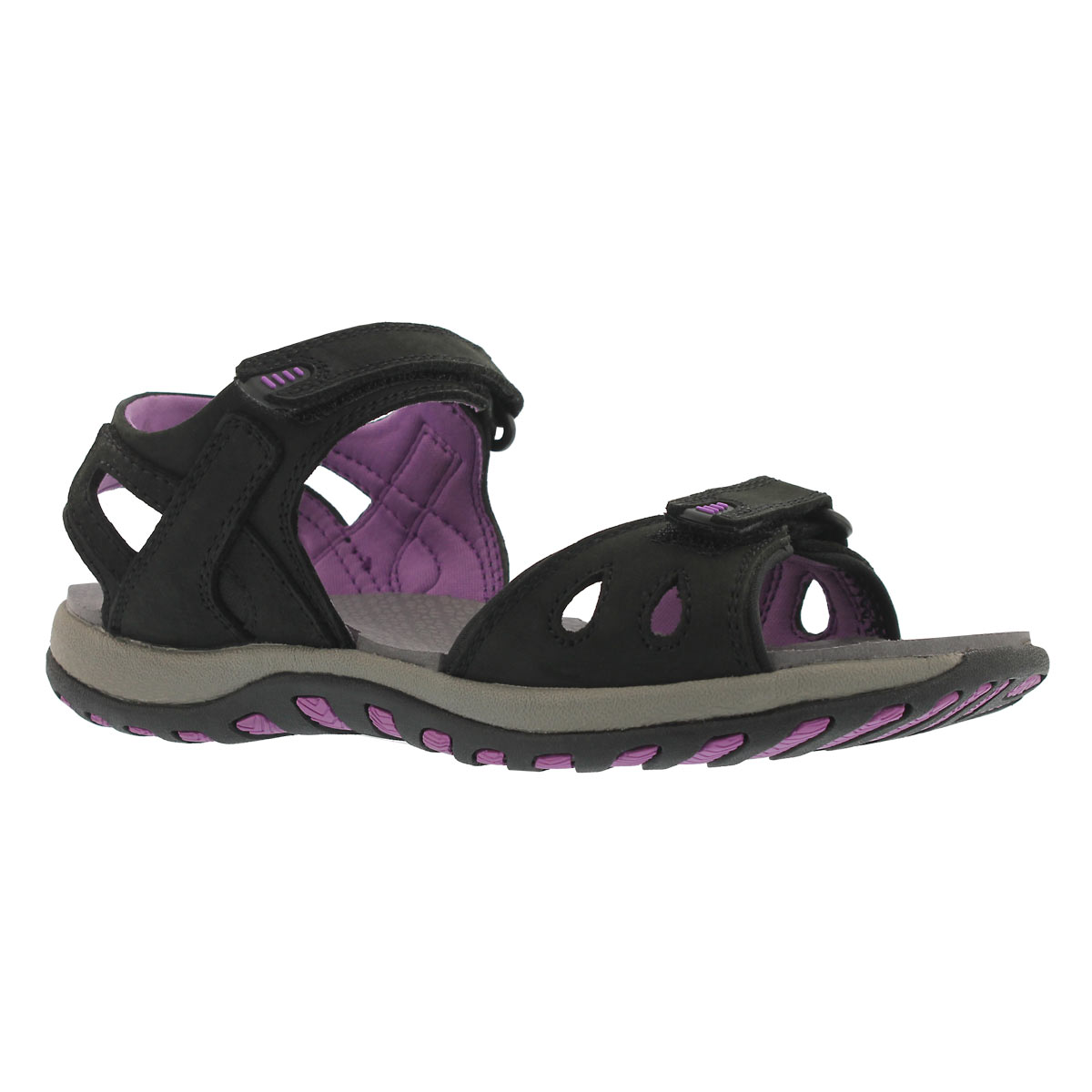 Lds Caley 2 blk/lvndr 3 strap sport sndl