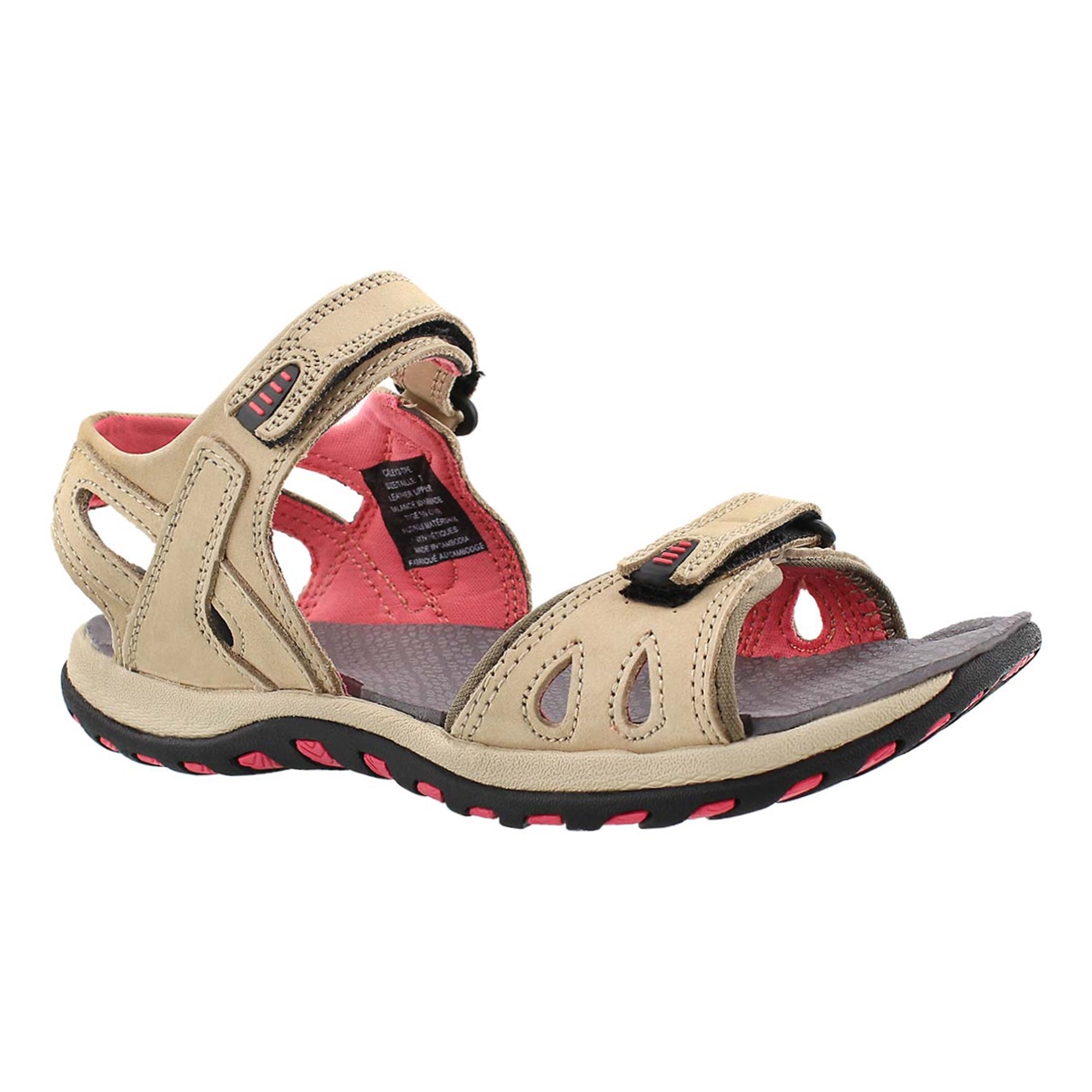 Women's CALEY 2 taupe 2 strap sport sandals