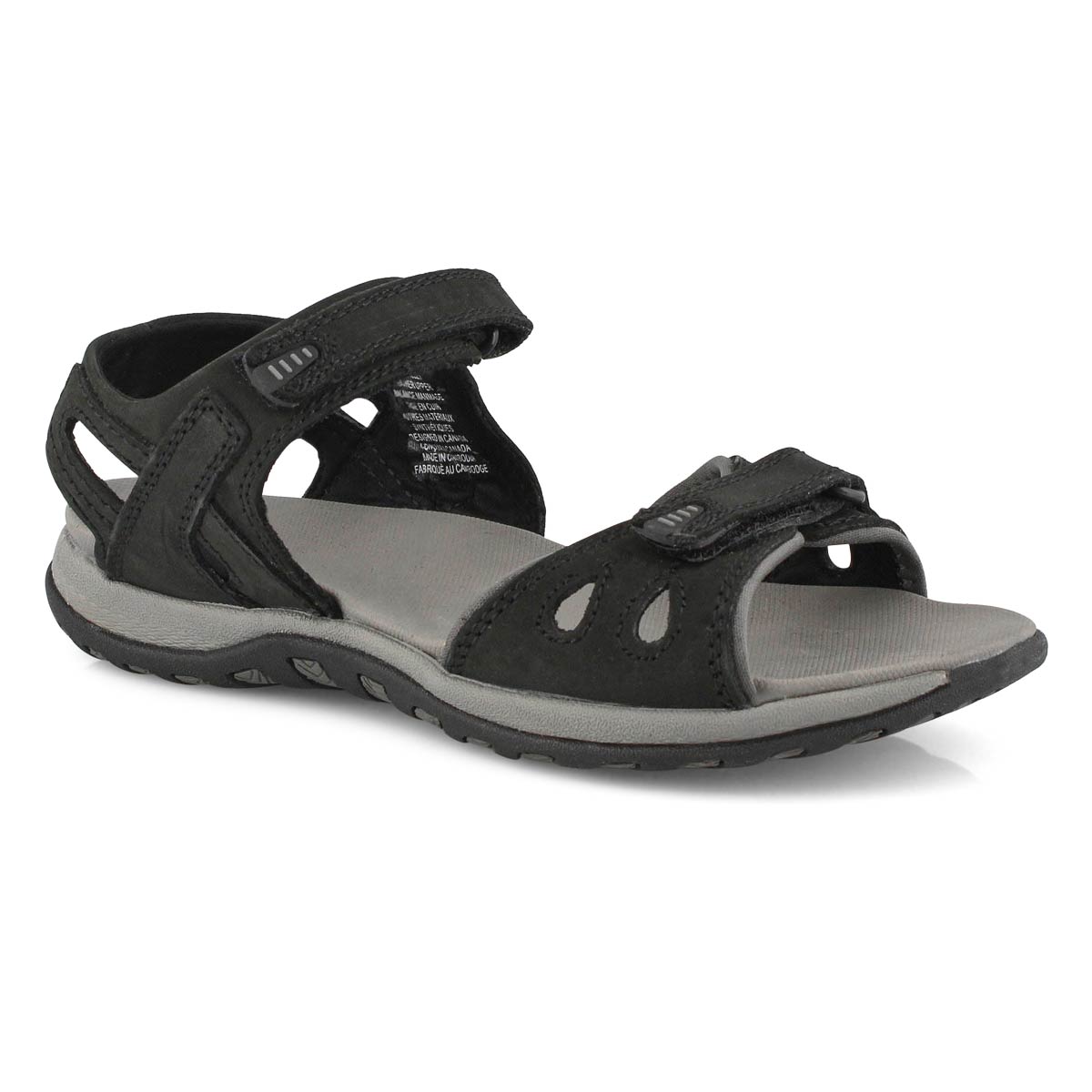 womens black sporty sandals