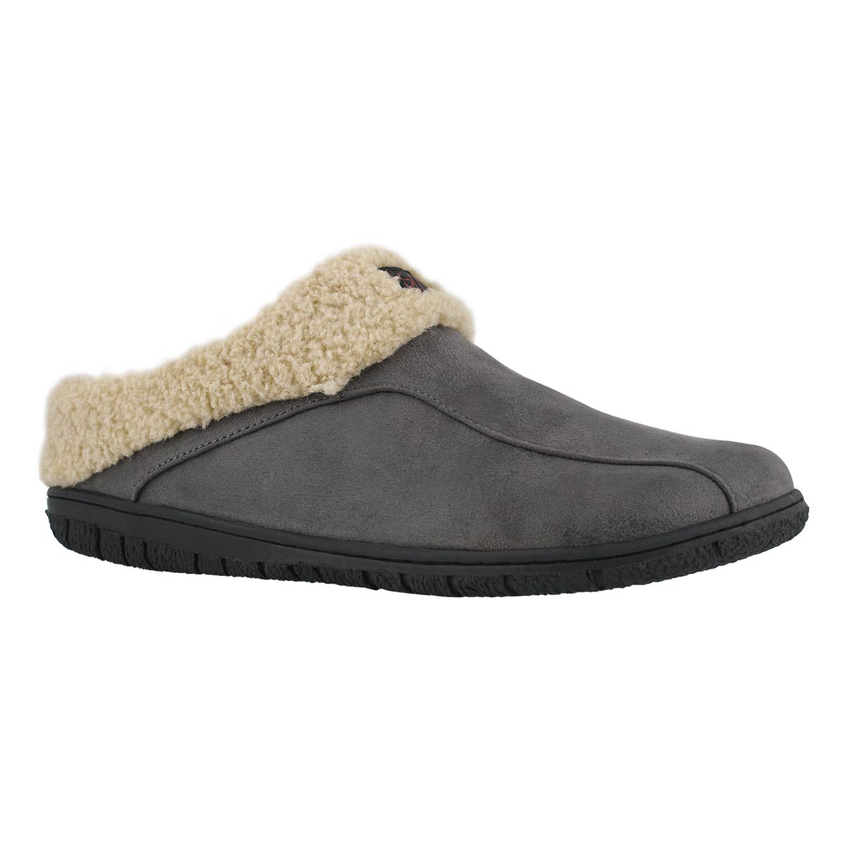 Mns Cameron grey open back slipper