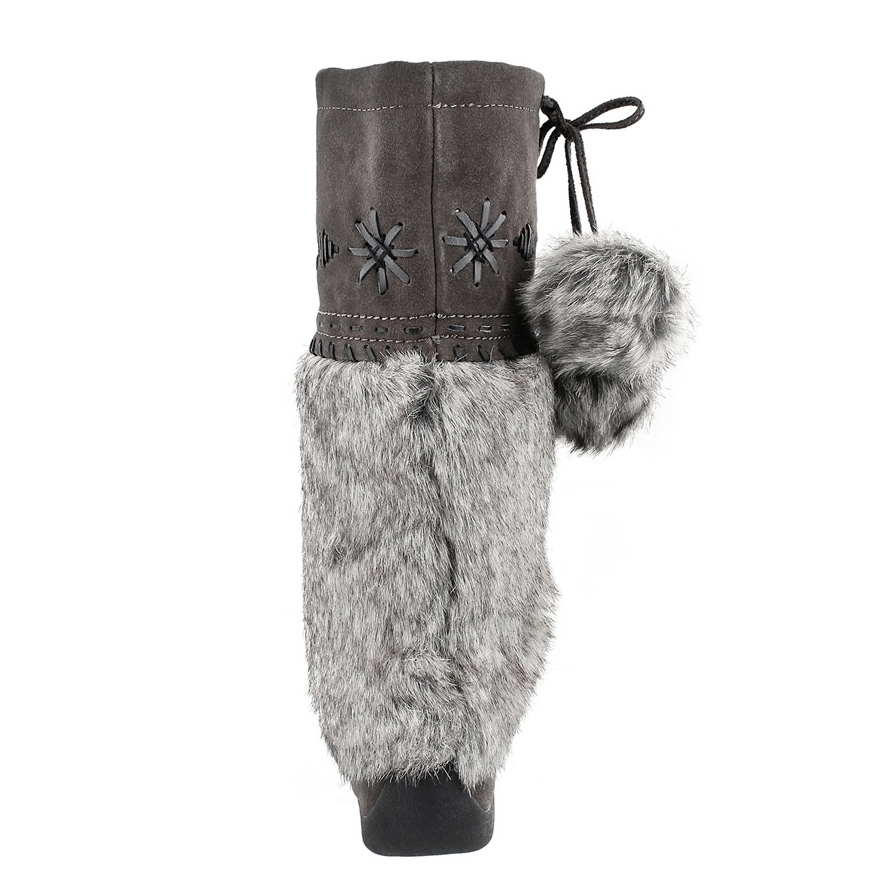 Lds Candy 4 gry suede mukluk