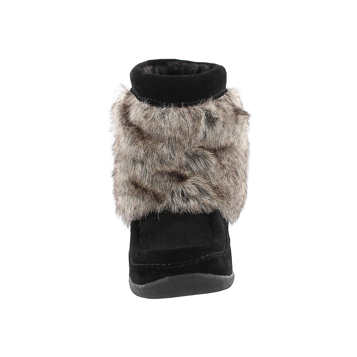 Mukluks Candy Lo, suède noir, femmes