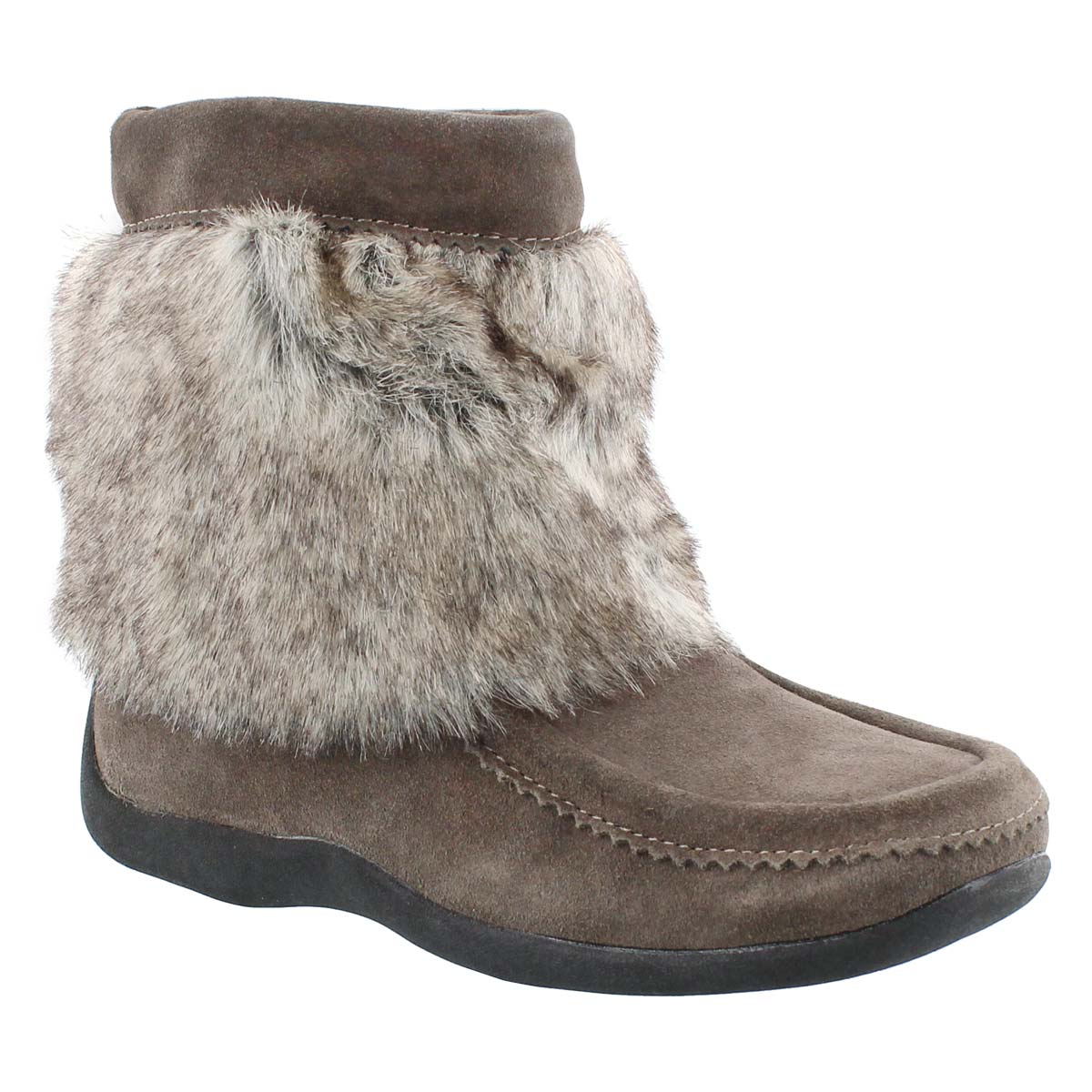 Mukluks Candy Lo, suède gris, femmes