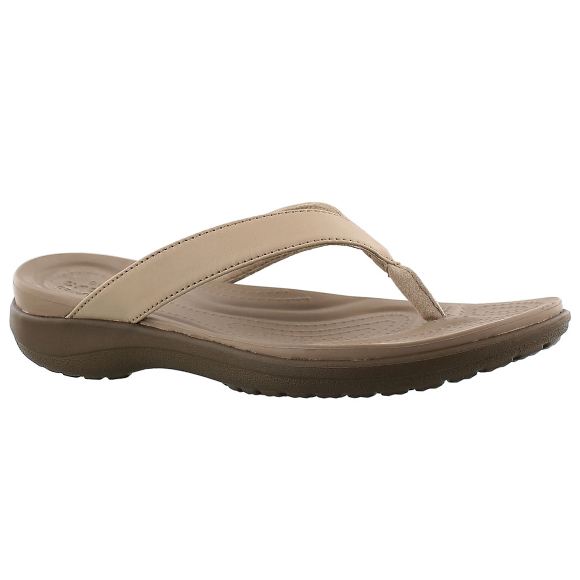 Lds Capri V Flip chia/walnt thong sandal