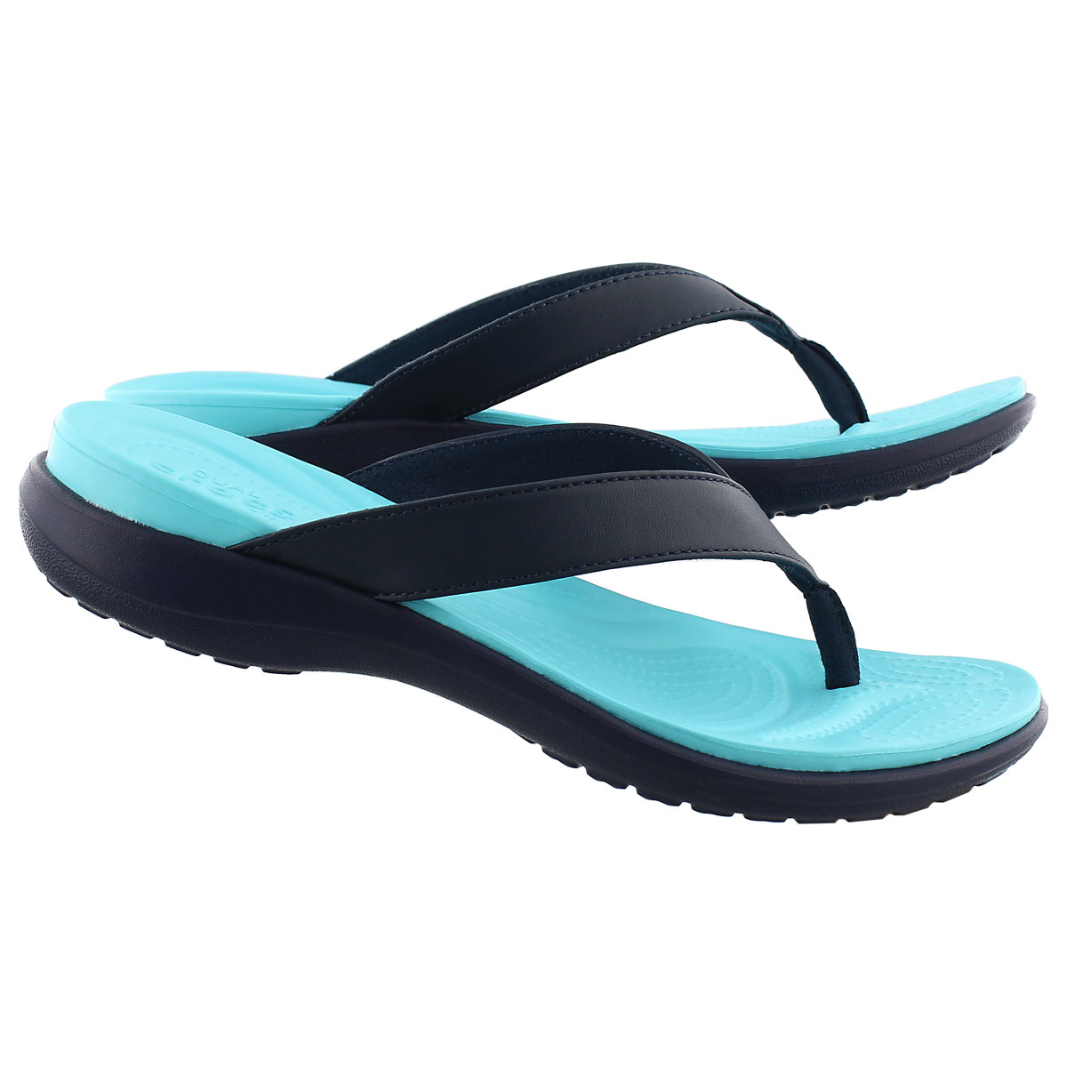 Lds Capri V Flip navy/blue thong sandal