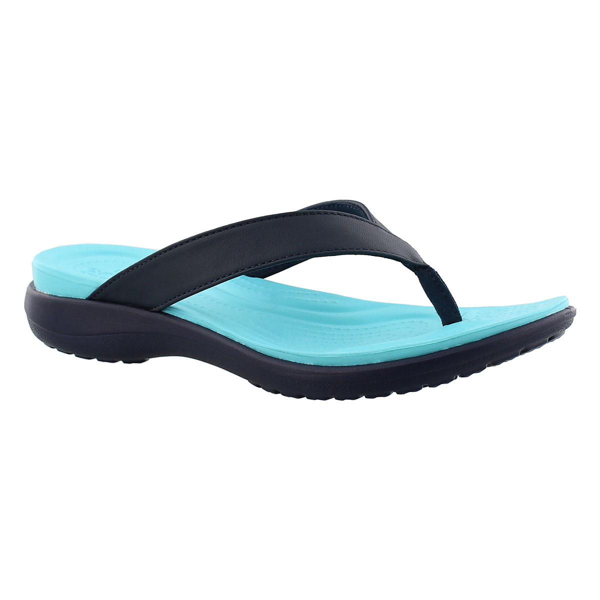 Lds Capri V Flip navy/blue thong sandal