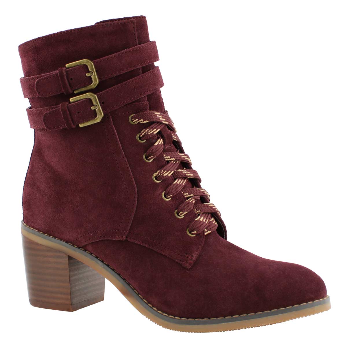 Lds Caroli dark burgundy wtpf ankle boot