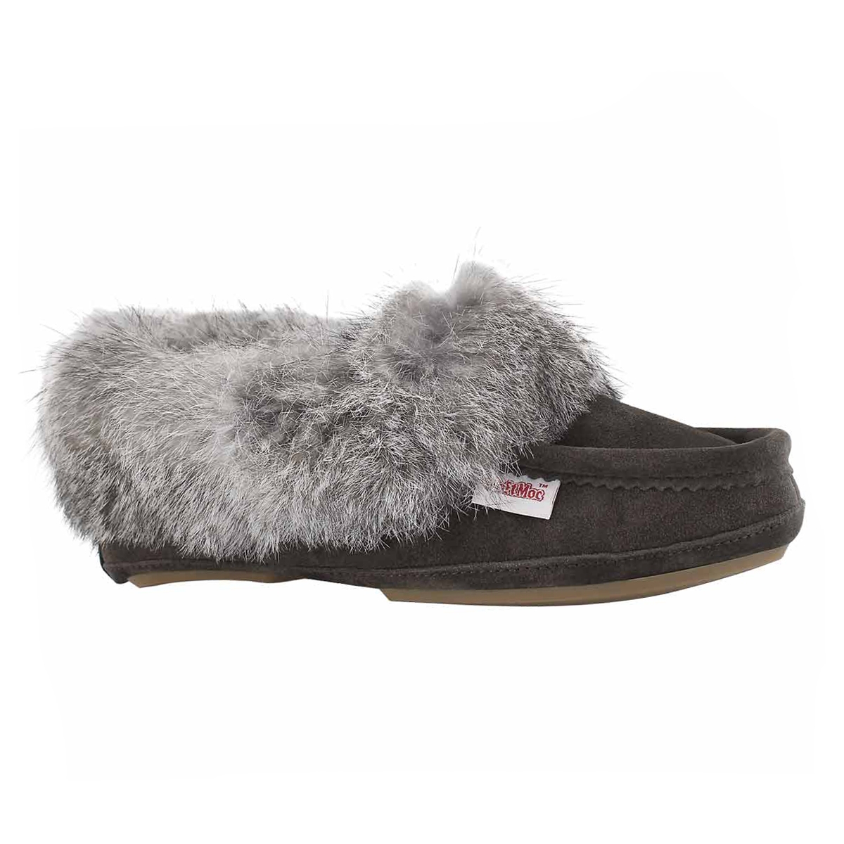 Lds Carrot 3 gry rabbit fur moccasin