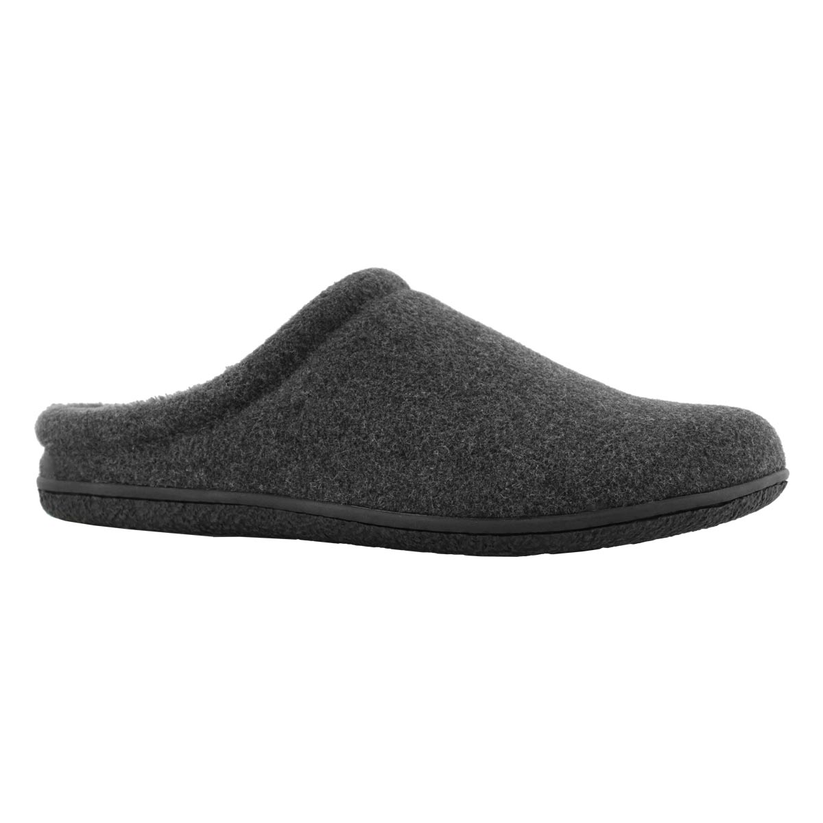 Mns Carver dark grey open back slipper