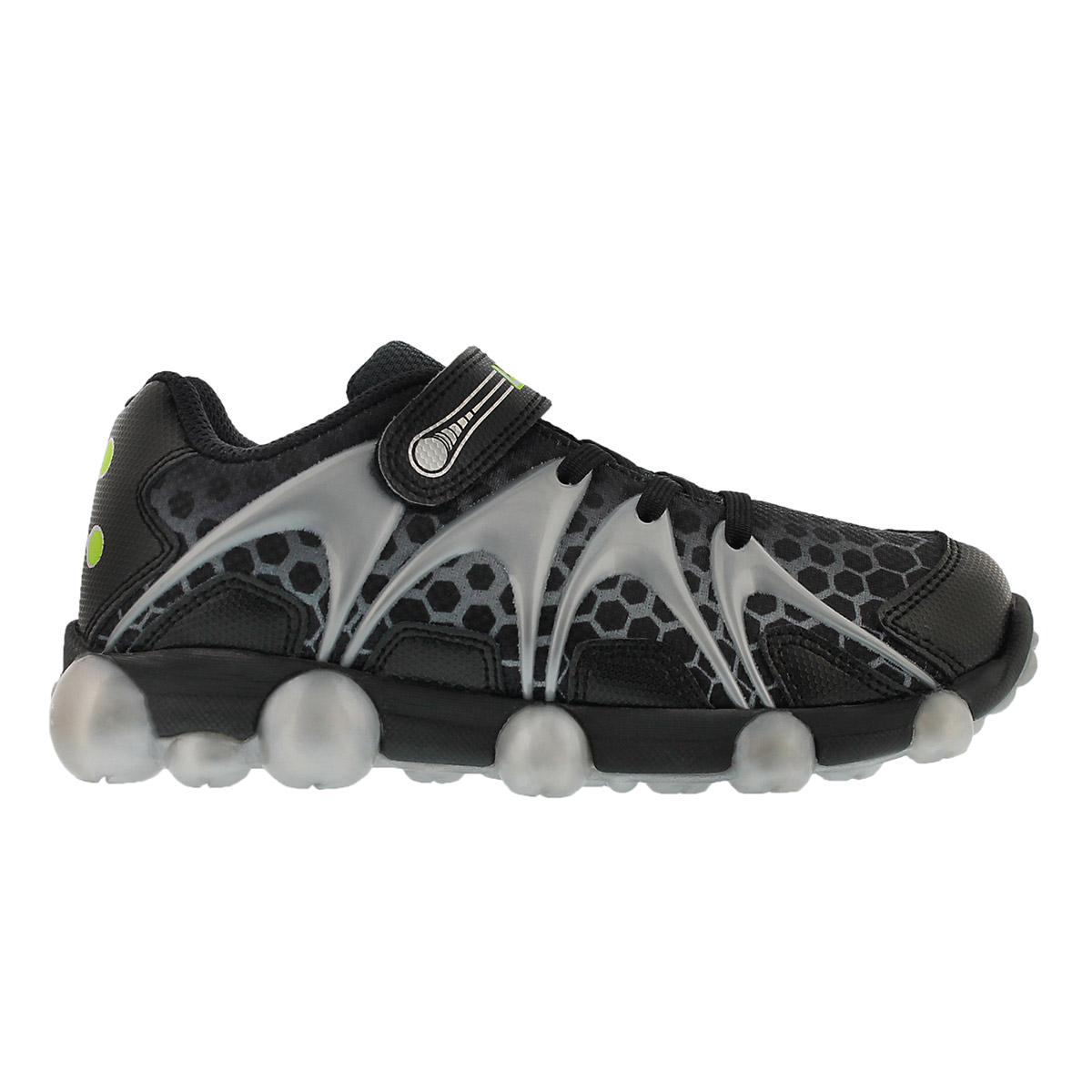 Bys Leepz blk/grey light up running shoe