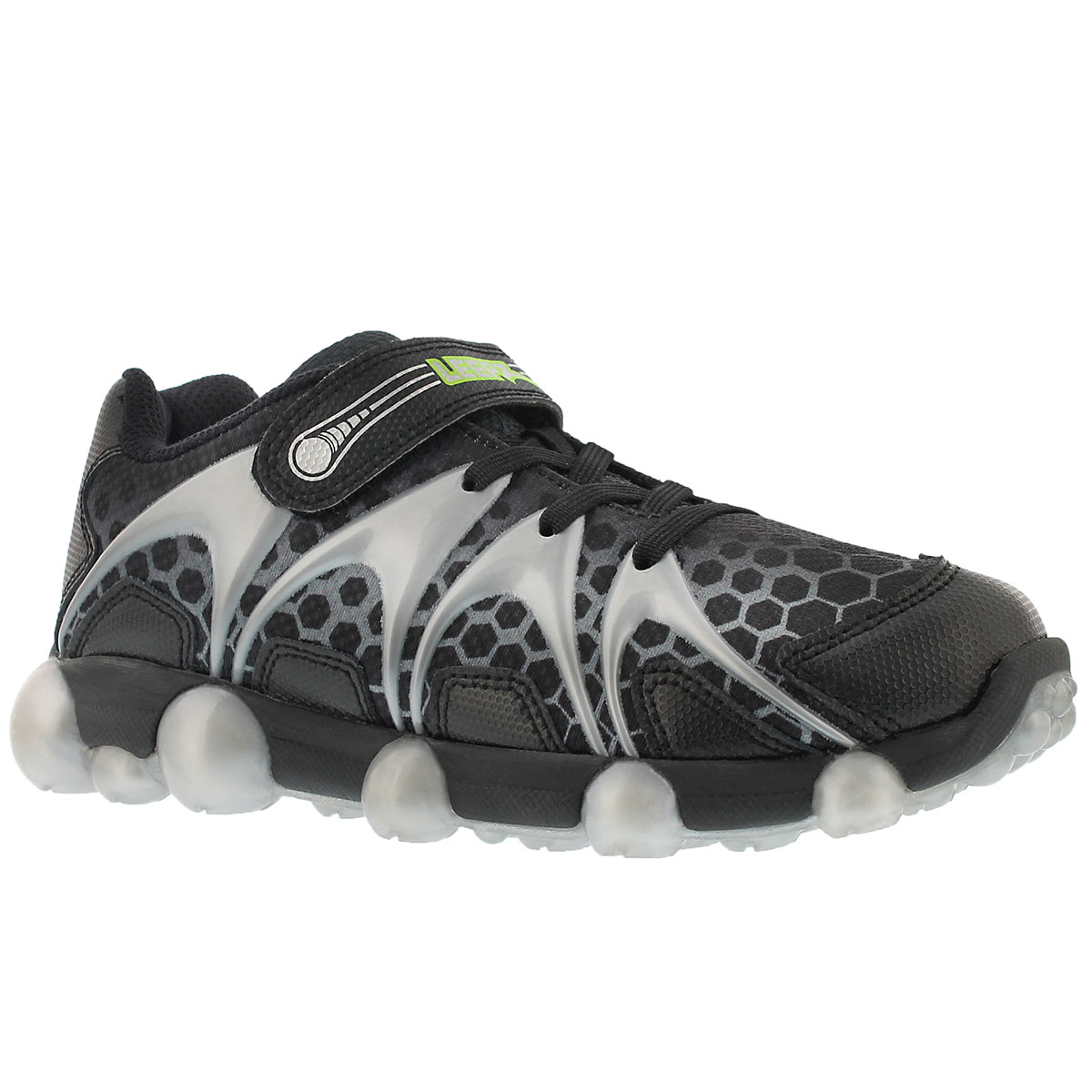 Bys Leepz blk/grey light up running shoe