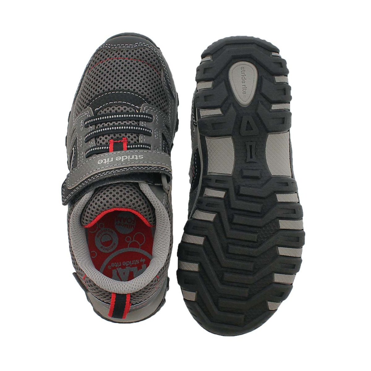 Bys M2P Artin grey hook & loop sneaker