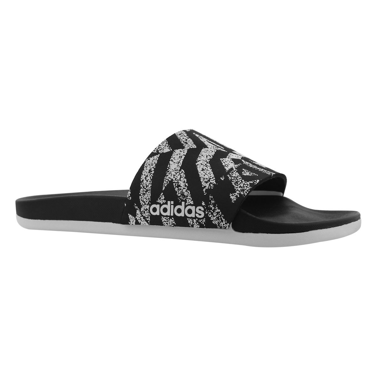 Women's ADILETTE CF+ LINK GR bk/wt sport slides