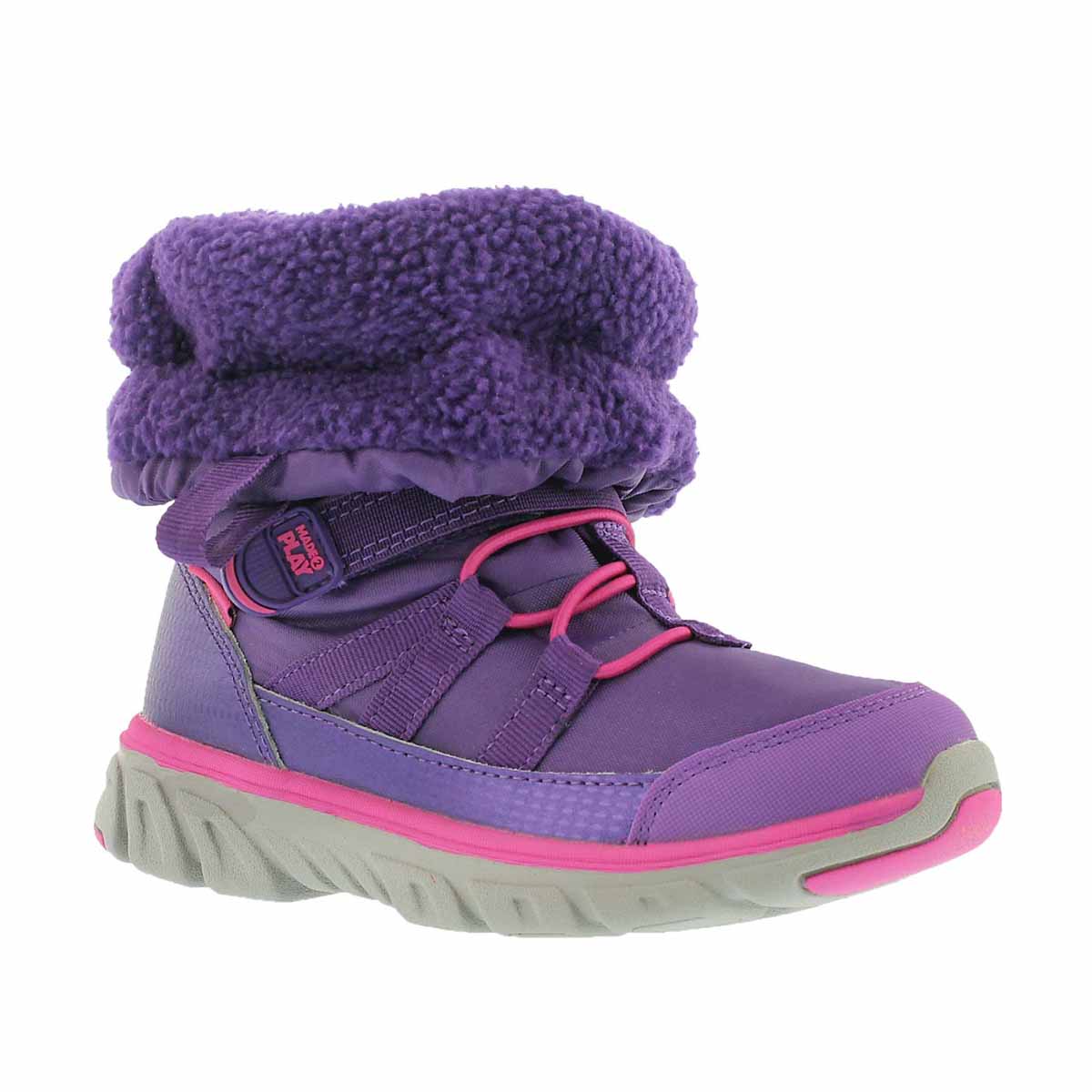 Girls' M2P SNEAKER BOOTS purple winter boots