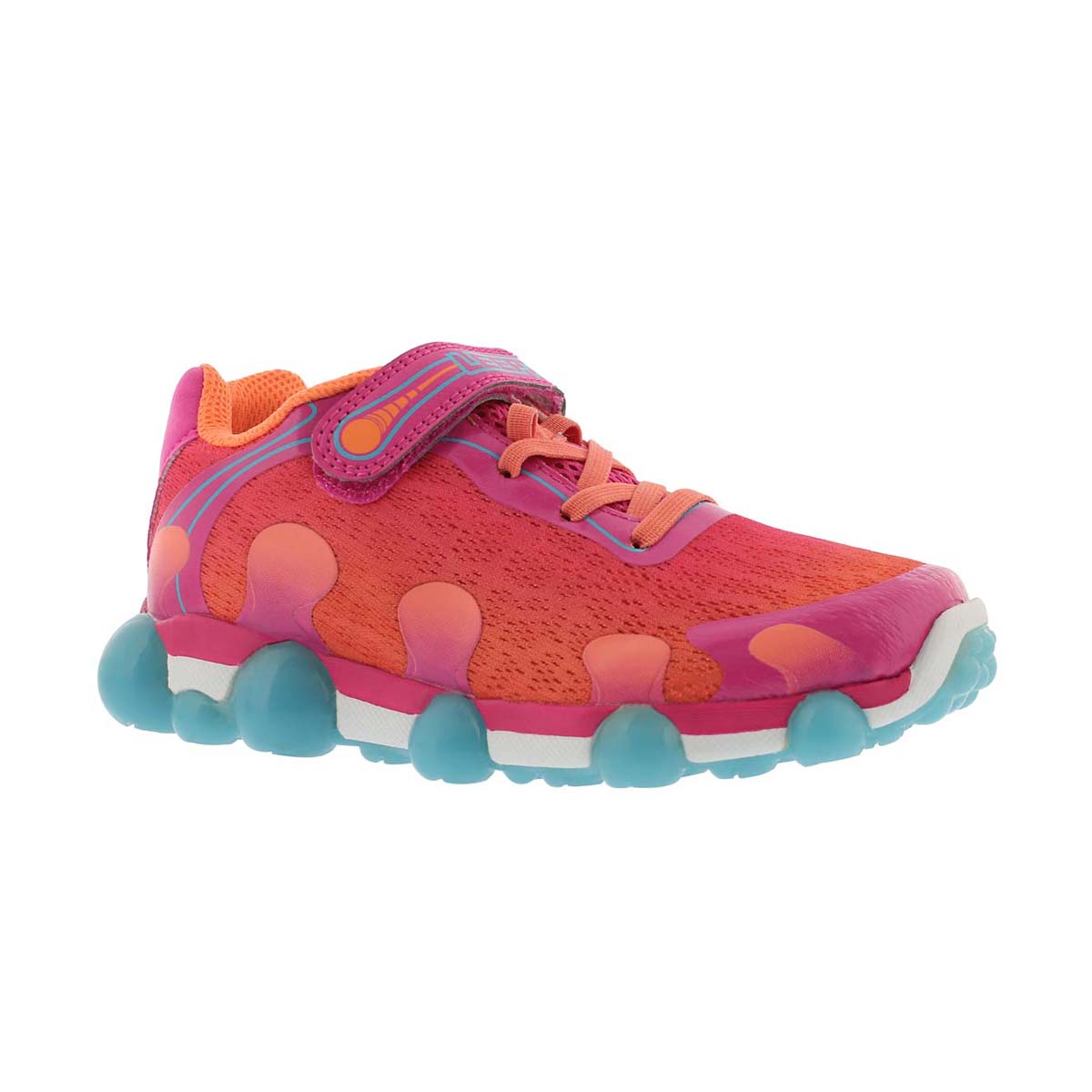 Grls Leepz 2.0 coral light up sneaker