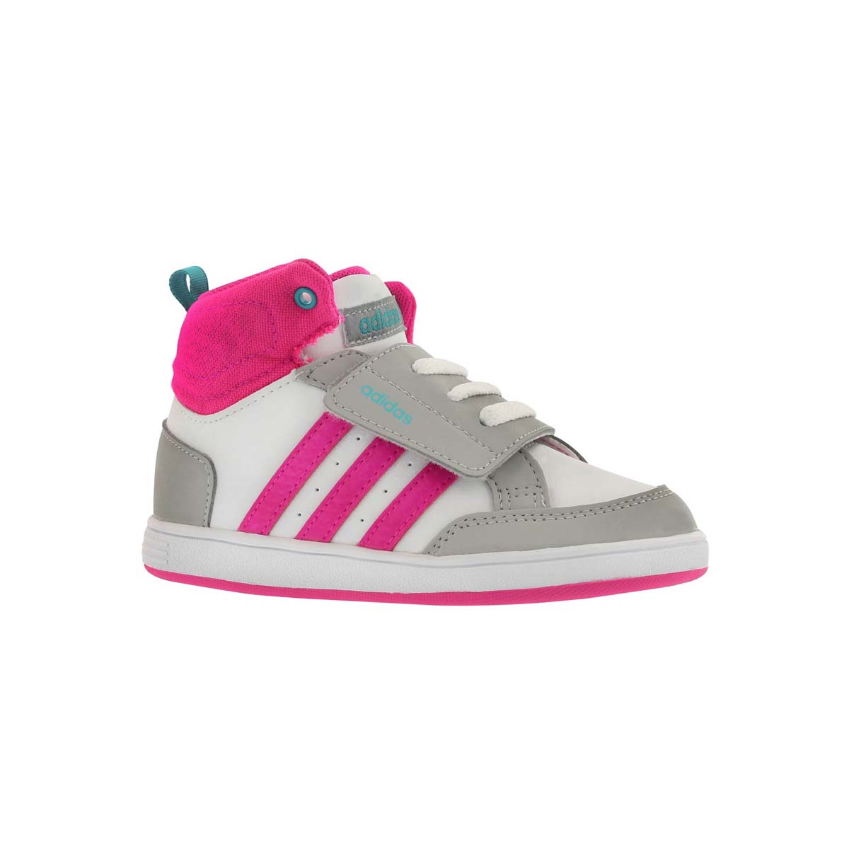 Infants' HOOPS CMF MID wht/pnk high top sneakers