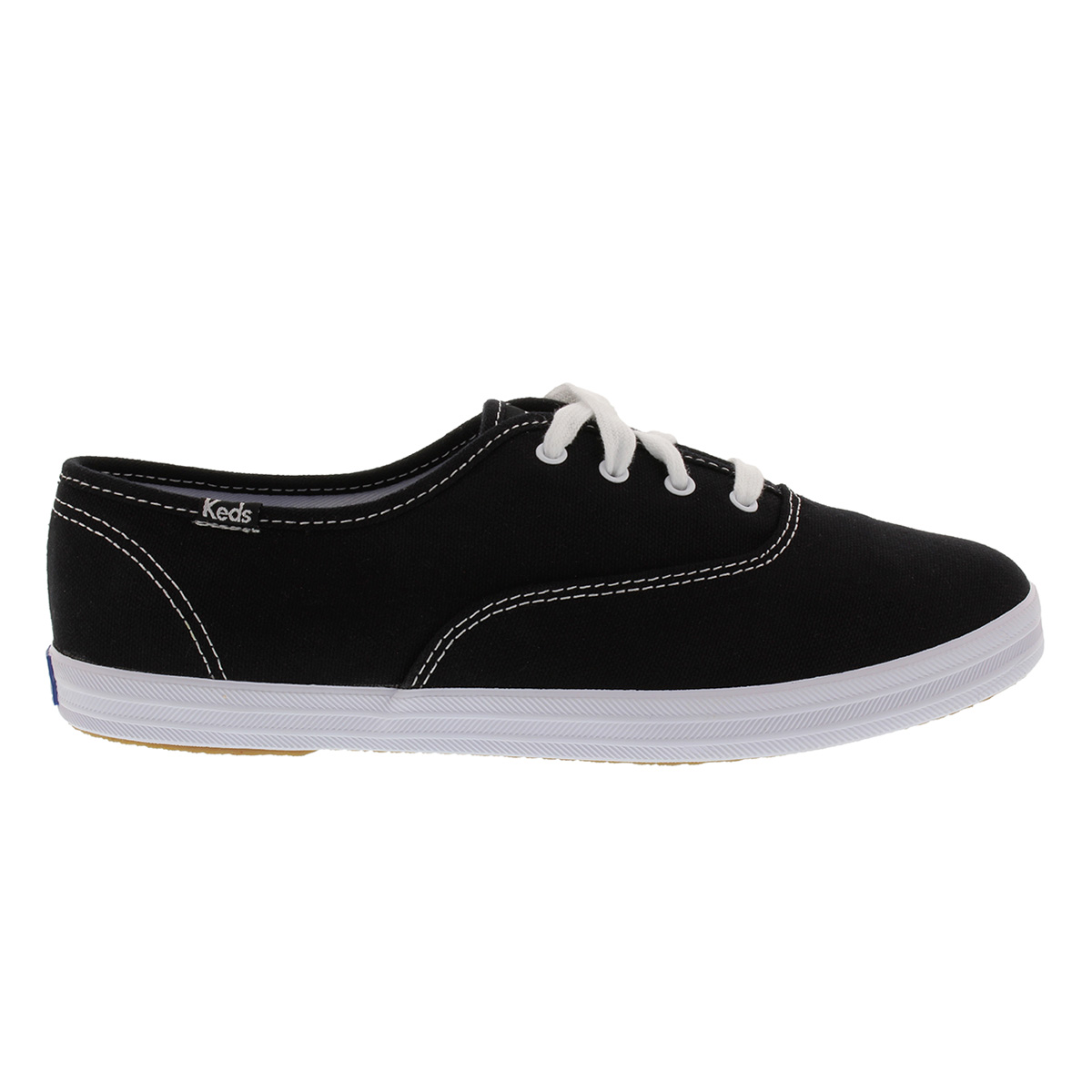Lds Champion blk canvas sneaker - X Wide