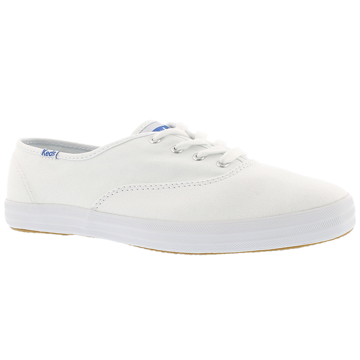 Lds Champion wht canvas sneaker- X Wide