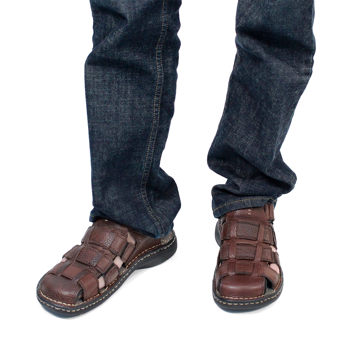 Mns Charles 3 brown fisherman sandal